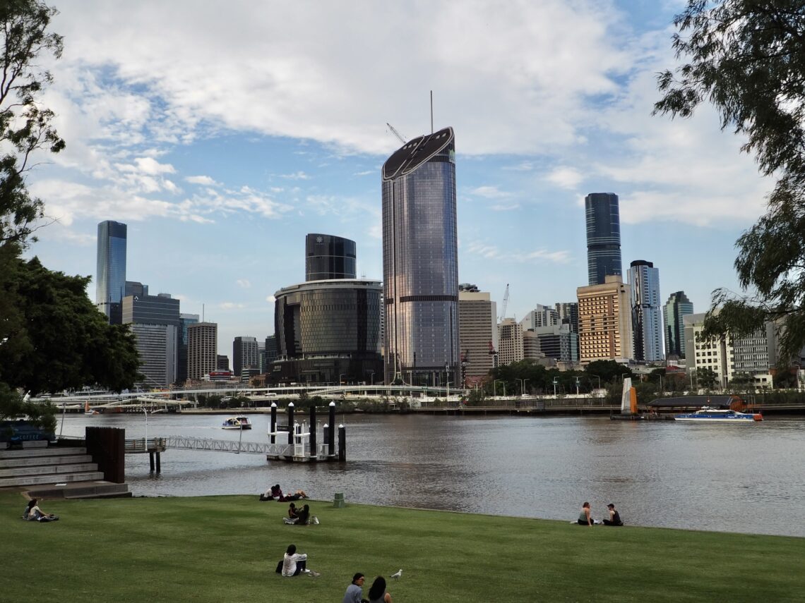 Highlights of Brisbane - feature photo - Brisbane city centre skyline seen from the South Bank Parklands