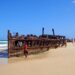 Weekend in Noosa - feature photo - S.S. Mareno shipwreck on the beach on K'gari (Fraser) Island, Queensland, Australia